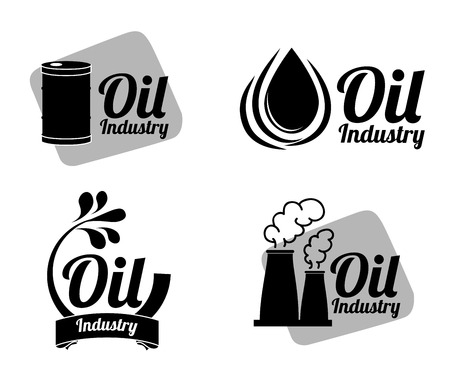 oil industry over white background vector illustrationのイラスト素材