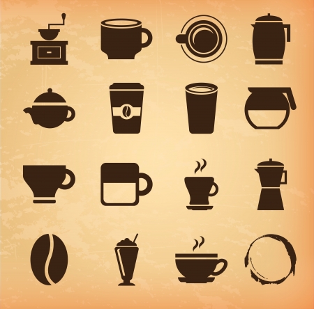 coffee icons over pink background vector illustration のイラスト素材