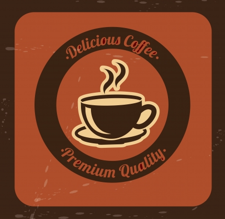 coffee design over brick  background vector illustrationのイラスト素材