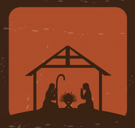 christmas design over brick background vector illustration のイラスト素材