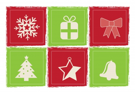 christmas icons over white  background vector illustrationのイラスト素材