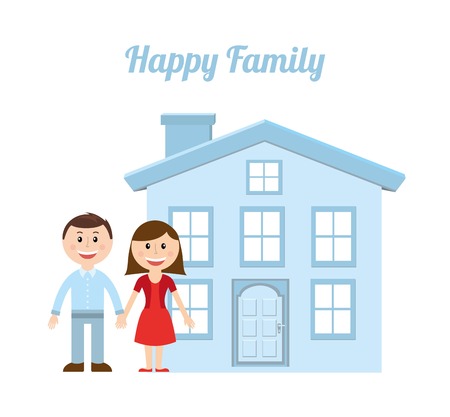 family design over white background vector illustrationのイラスト素材