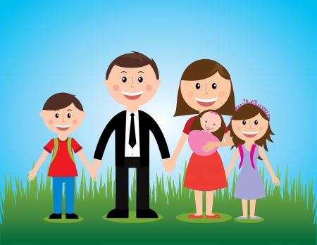 family design over sky background vector illustrationのイラスト素材