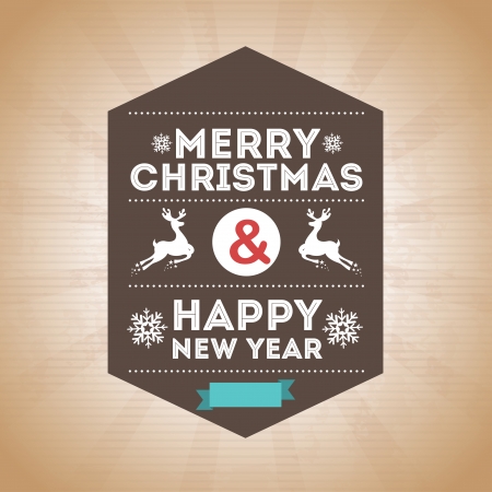 merry christmas  over grunge background  vector illustration のイラスト素材