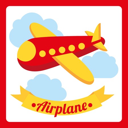 air plane design over white background vector illustration のイラスト素材