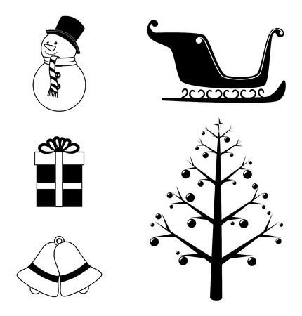 christmas design over white background vector illustrationのイラスト素材