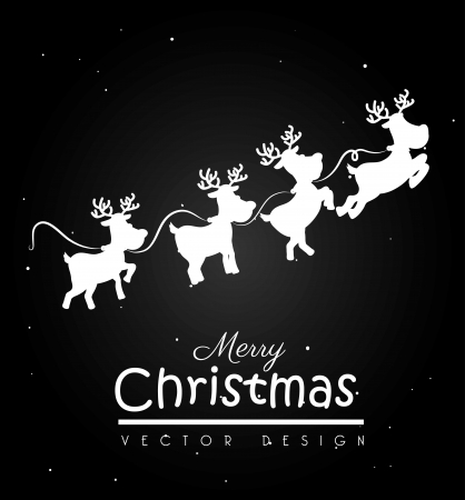christmas design over  black background vector illustrationのイラスト素材