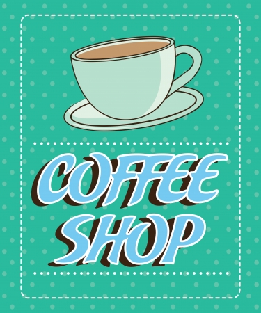coffee design over blue background vector illustrationのイラスト素材