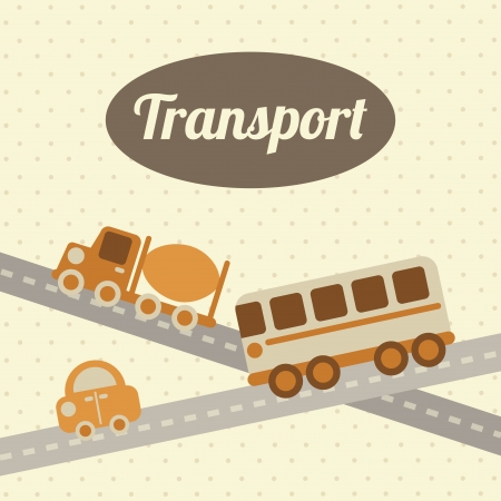 transport design over dotted background vector illustrationのイラスト素材
