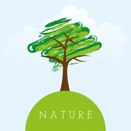 nature design over sky background vector illustration のイラスト素材