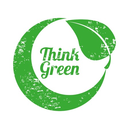 think green design over white   background vector illustration のイラスト素材