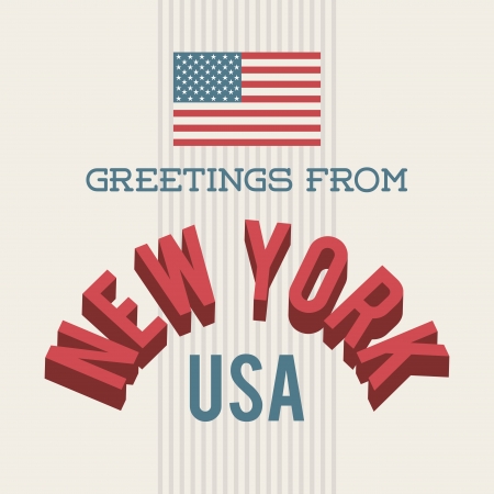 new york design over beige background vector illustrationのイラスト素材