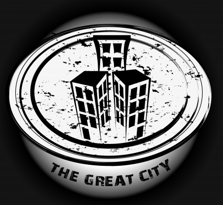 city design over black background vector illustration のイラスト素材