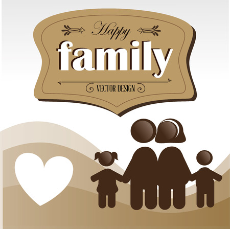 family design over white background vector illustrationのイラスト素材
