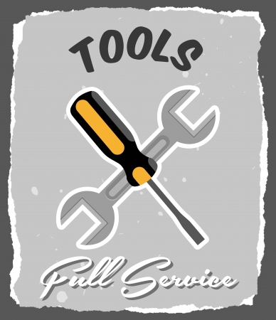 tools design  over gray background. vector illustrationのイラスト素材