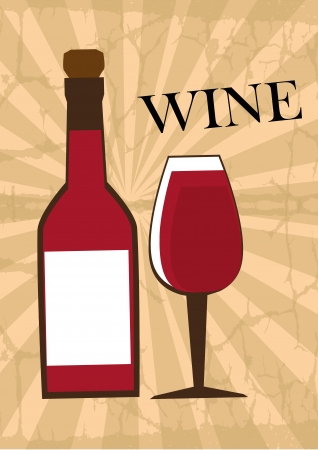 wine design over pink background vector illustration のイラスト素材