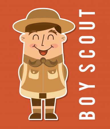 camping design over red background vector illustrationのイラスト素材