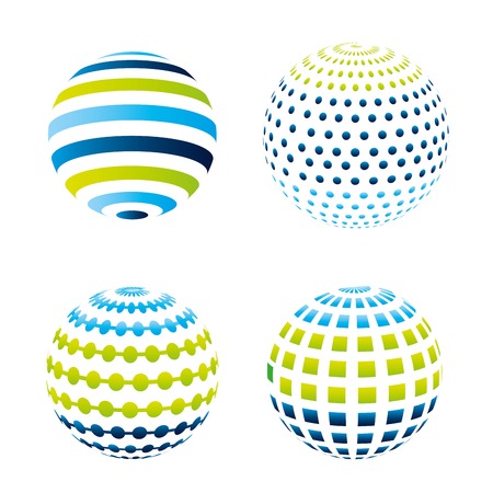 colors balls over white background vector illustration のイラスト素材