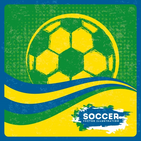 brazil design over green background vector illustrationのイラスト素材