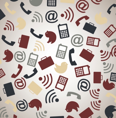 social network icons over gray background vector illustration のイラスト素材