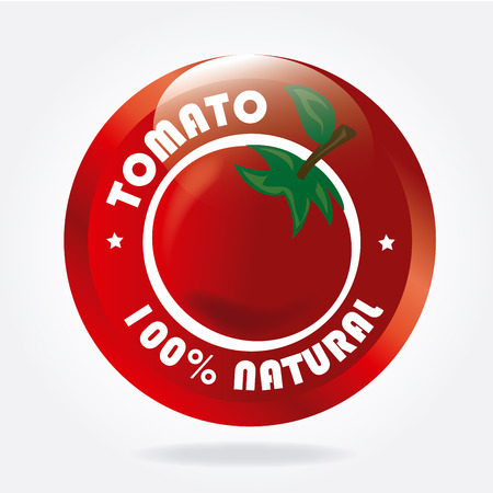 tomato design  over white  background vector illustrationのイラスト素材