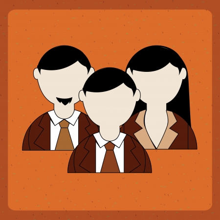 business planner over orange background vector illustrationのイラスト素材
