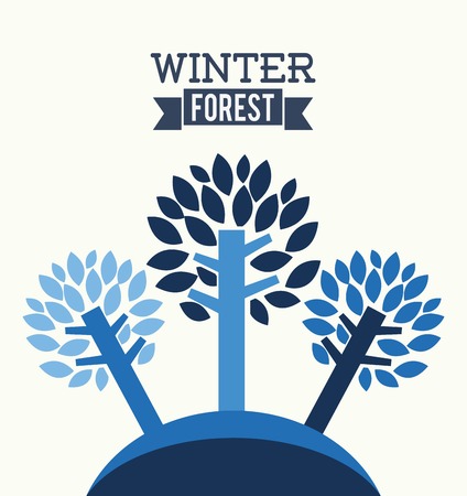 forest design over white background vector illustrationのイラスト素材