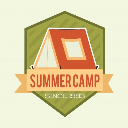 camping design over white background vector illustrationのイラスト素材