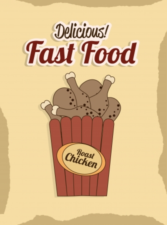 fast food over pink background vector illustrationのイラスト素材