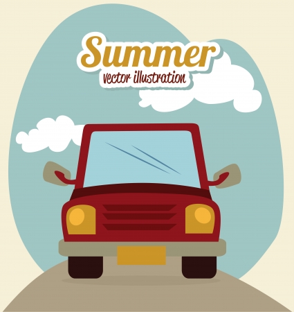 car design over blue  background vector illustration のイラスト素材