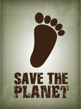 eco design over vintage background vector illustrationのイラスト素材