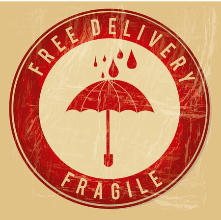 Delivery design over pink background vector illustrationのイラスト素材