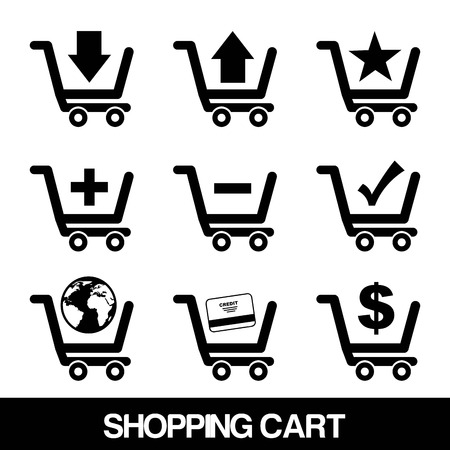 shopping  design over white  background. vector illustration のイラスト素材