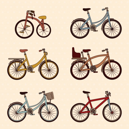 bicycle design over pink background vector illustration  のイラスト素材