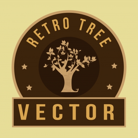 tree design over cream   background vector illustration  のイラスト素材