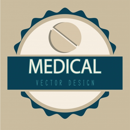 medical dsign over beige background vector illustration  のイラスト素材