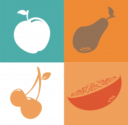 fruits design over colors background vector illustration  のイラスト素材