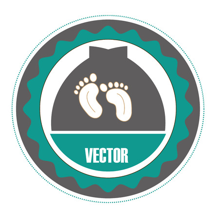 baby design over white background vector illustrationのイラスト素材