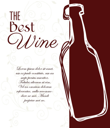 wine design over white background vector illustration のイラスト素材