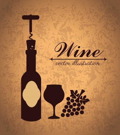 wine design over vintage background vector illustration のイラスト素材