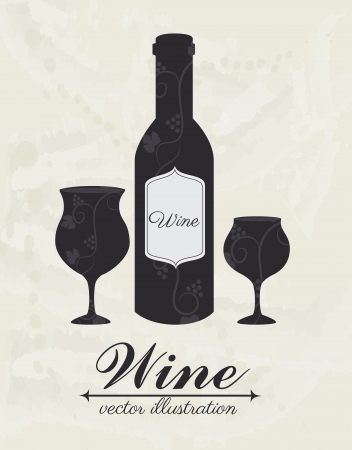wine design over white background vector illustration のイラスト素材