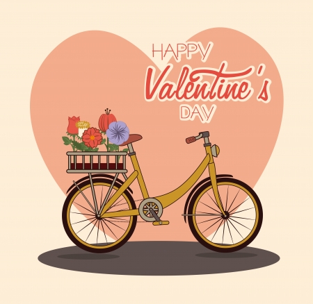 bicycle design over pink background vector illustration  のイラスト素材