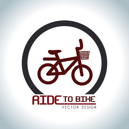bicycle design over gray background vector illustration  のイラスト素材
