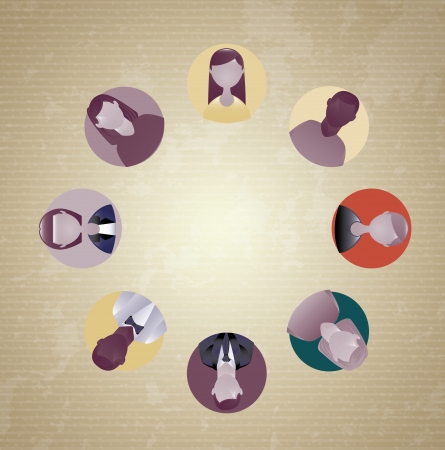 teamwork design over beige background vector illustration のイラスト素材