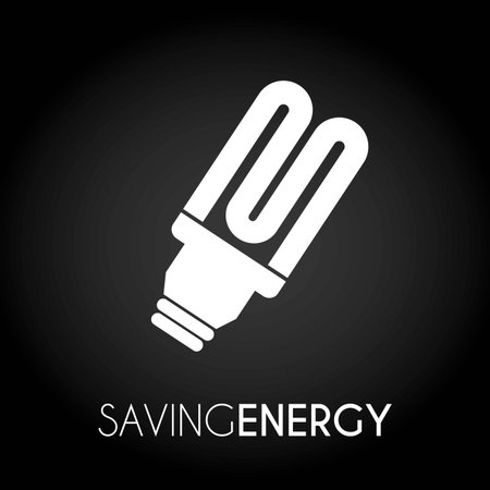 bulbs design over black background vector illustrationのイラスト素材