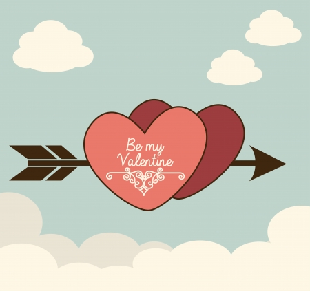 love design over  sky  background vector illustration のイラスト素材
