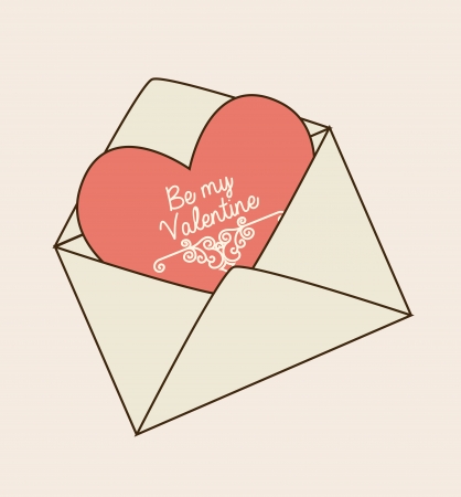 love design over  pink  background vector illustration のイラスト素材