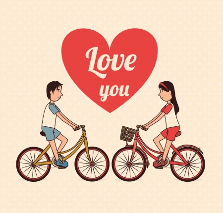 love design over pink   background vector illustration のイラスト素材