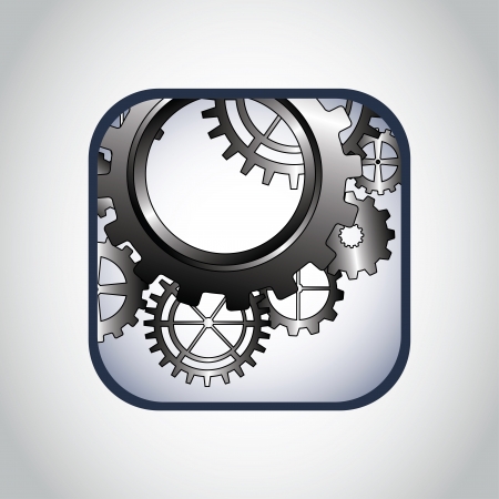 gears design over gray illustration  のイラスト素材