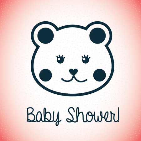 baby design over pink illustrationのイラスト素材